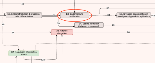 Causal model of endometriosis progression